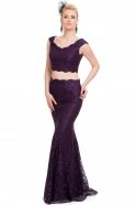 Long Purple Evening Dress J1104