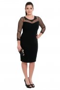 Black Oversized Evening Dress NZ8210