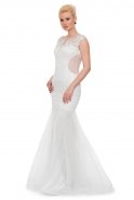 Long White Prom Dress ALY6175