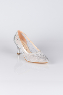 Silver Stony Evening Shoe MJ5314