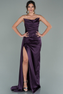 Long Purple Prom Gown ABU3832