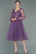 Midi Lavender Invitation Dress ABK1771