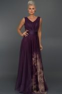 Long Violet Evening Dress ST5253