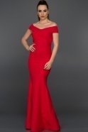 Long Red Evening Dress ABU076