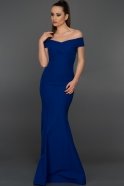Long Sax Blue Evening Dress ABU076