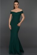 Long Green Evening Dress ABU076