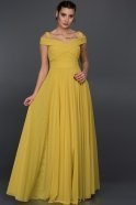 Long Yellow Evening Dress ABU008