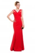 Long Red Evening Dress C7002