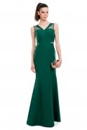 Long Green Evening Dress C7002