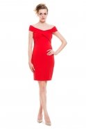 Short Red Evening Dress C2149