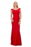 Long Red Evening Dress C6141