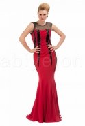 Uzun Kırmızı Abiye Elbise C6107