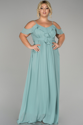 Turquoise Long Plus Size Evening Dress ABU1449