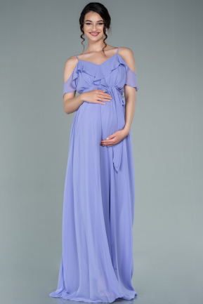 Lila Long Pregnancy Evening Dress ABU744