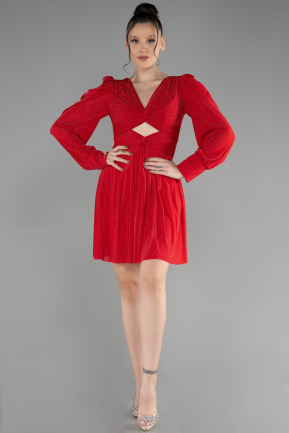 Short Red Invitation Dress ABK1839
