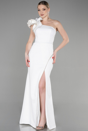 Long White Evening Dress ABU3605