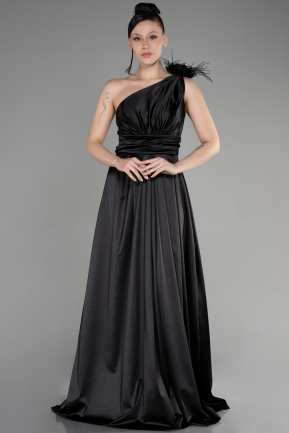 Long Black Prom Gown ABU3657