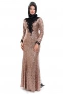 Uzun Somon Abiye Elbise M1379