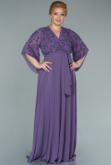 Lila Long Chiffon Plus Size Evening Dress ABU2071