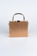 Copper Plaster Fabric Box Bag V294