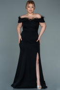 Long Black Oversized Evening Dress ABU1459