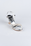 Gümüş Taşlı Abiye Ayakkabı MJ5157