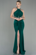 Длинное Выпускное Платье Русалка Изумрудно-зеленый ABU2940