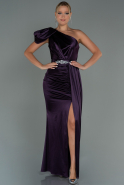 Long Purple Prom Gown ABU3099