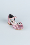Pembe Elsalı Simli Kız Çocuk Ayakkabısı HR001