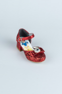 Kırmızı Pullu Çocuk Ayakkabısı HR002