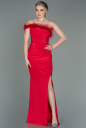 Длинное Вечернее Платье Русалка красный ABU3048