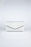 Silver Silvery Envelope Bag SH810