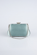 Turquoise Satin Night Bag SH834