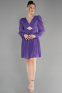 Короткое Платье На Приглашение Пурпурный ABK1839