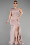 Long Powder Color Formal Plus Size Dress ABU3639