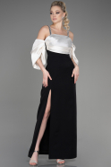 Black-Beige Long Invitation Dress ABU2911