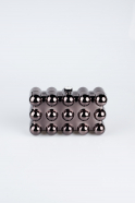 Platin Metal Abiye Çanta SH843