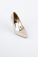 Gold Taşlı Stiletto AB1138