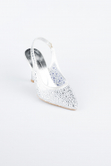 Gümüş Taşlı Stiletto MJ9002