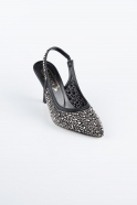 Siyah Taşlı Stiletto MJ9002