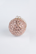 Rose Pullu Abiye Çanta SH803