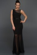 Siyah Dekoltesiz Elbise AR36854