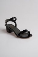 Siyah Simli-Aynalı Abiye Ayakkabı PK5302