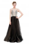 Uzun Siyah Prenses Nişan Elbisesi K4333392