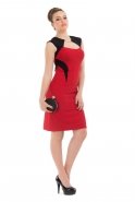 Kısa Kırmızı Abiye Elbise C5181