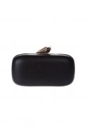 Siyah Saten Clutch Çanta V264