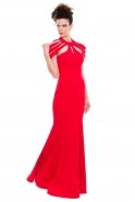 Uzun Kırmızı Abiye Elbise MT15-008