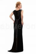 Uzun Siyah Abiye Elbise C6074