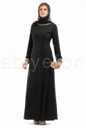 Siyah Tesettür Abiye Elbise N97100