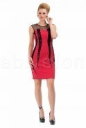 Kısa Kırmızı Abiye Elbise C5172